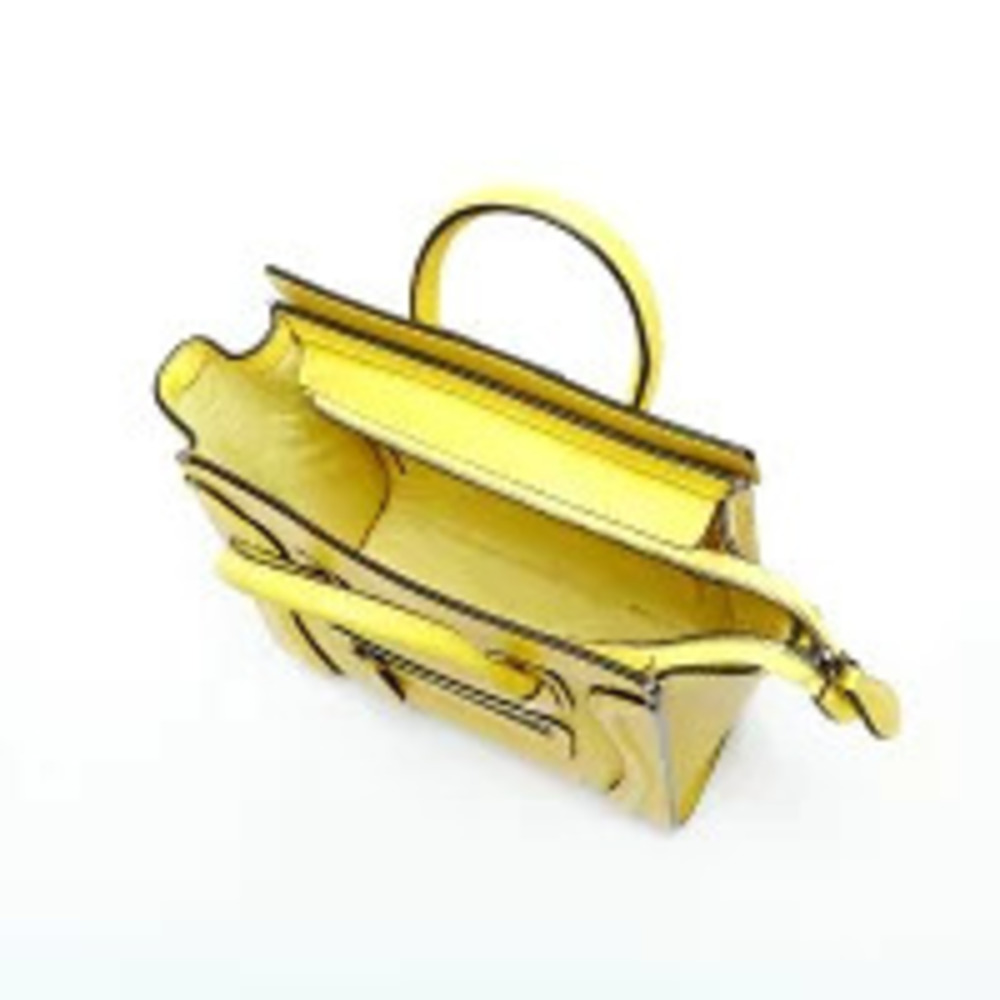 Celine Luggage Leather Handbag Yellow - Picture 13 of 13